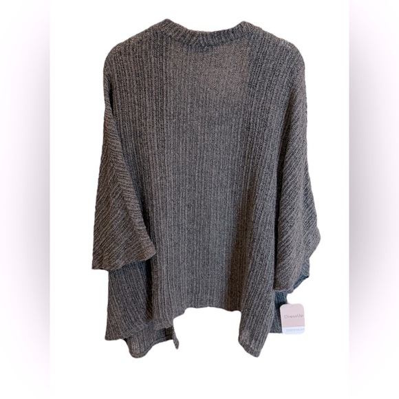 Hudson Gray Open-Front Sweater From Dress Up Grey Knit New One Size - Picture 2 of 5